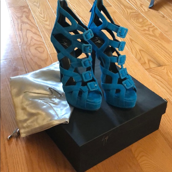 Giuseppe Zanotti Suede Sandals - Picture 2 of 2